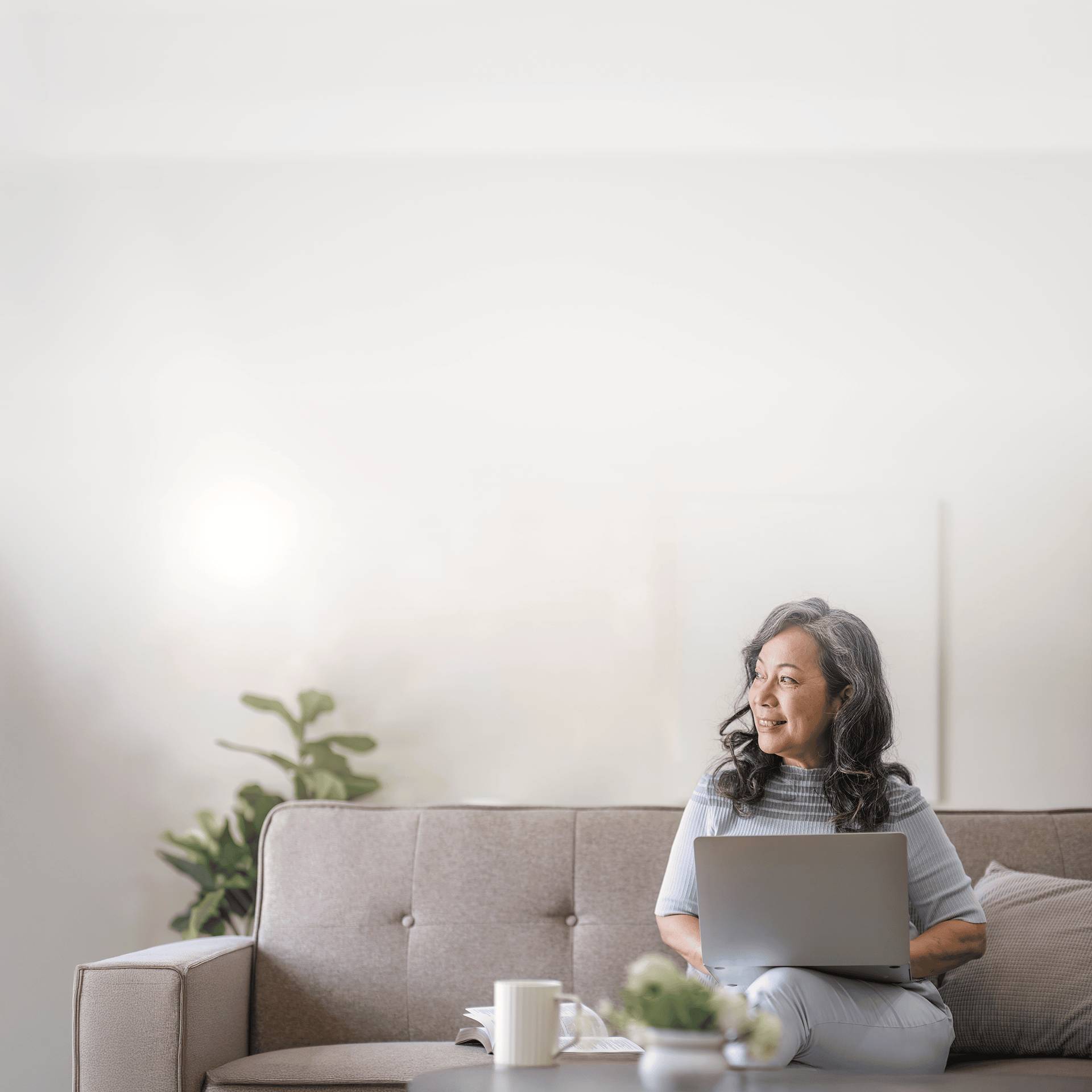 Woman Using Computer