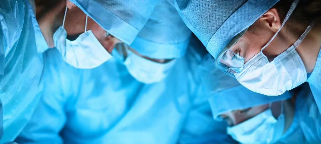 Doctors operating