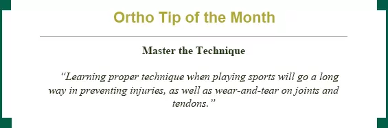 November Ortho Tip of the Month: master the technique