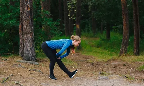 Photo: stretching hamstring