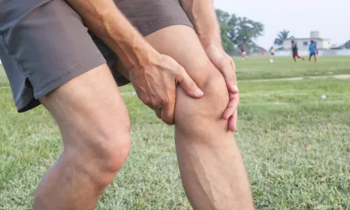 Photo: Knee injury