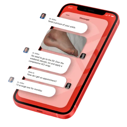 phone showing HURT! app functionality