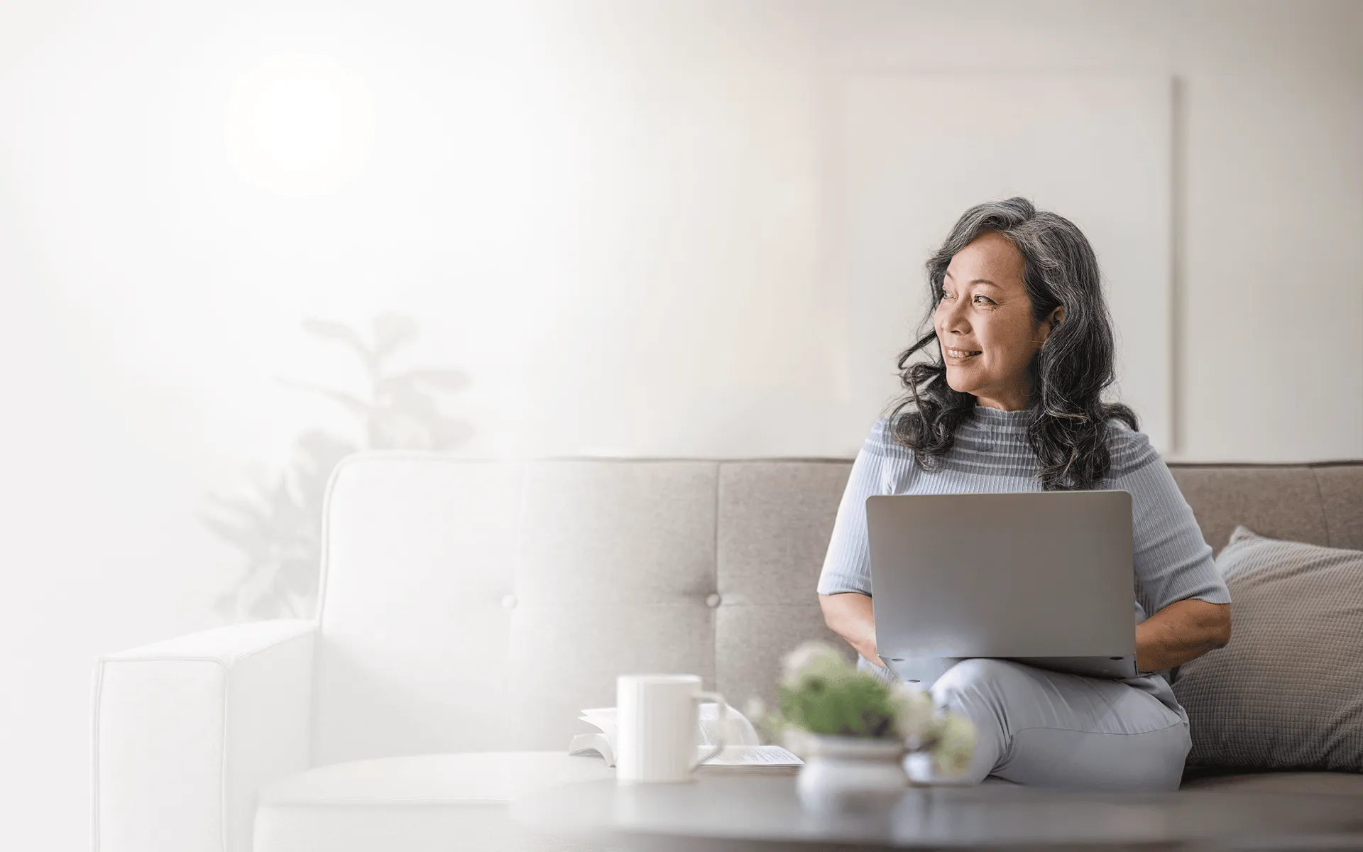 Woman Using Computer