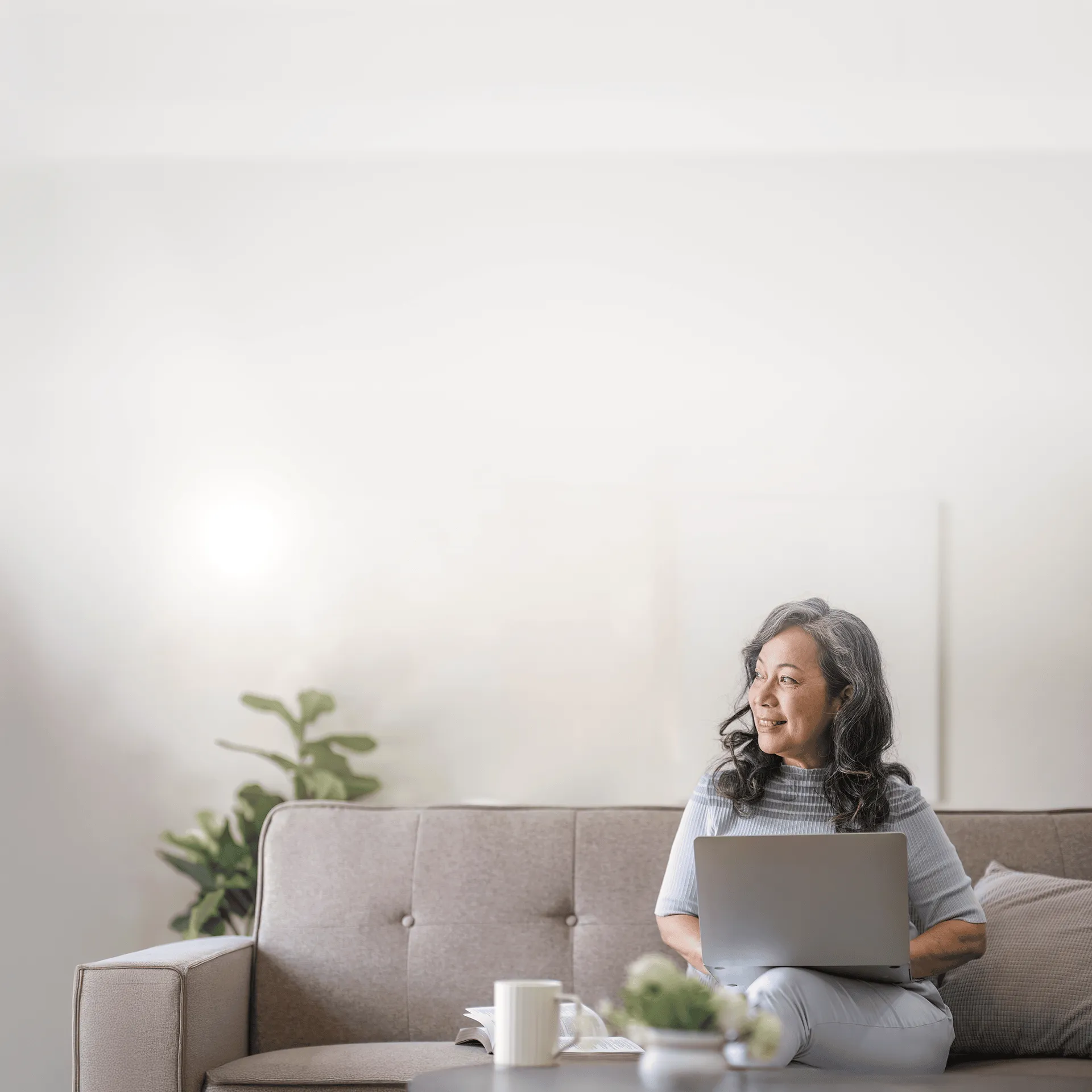 Woman Using Computer