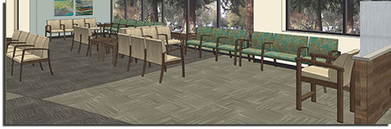 New Redwood facility waiting room