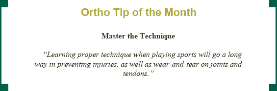 November Ortho Tip of the Month: master the technique